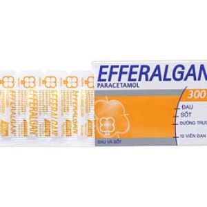 Thuốc giảm đau hạ sốt Efferalgan 300mg dạng viên đặt (2 vỉ x 5 viên/hộp)