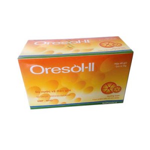Bột bù nước và chất điện giải Oresol-II hương cam (40 gói/hộp)