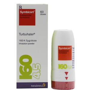 Bột hít trị hen suyễn Symbicort Turbuhaler 160/4.5mcg (60 liều)
