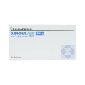 Thuốc trị hen phế quản Singulair 10mg (2 vỉ x 14 viên/hộp)