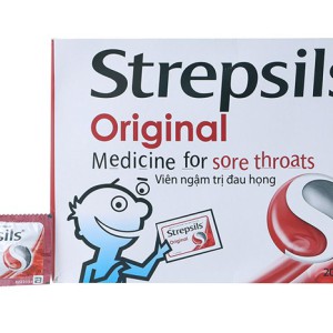 Viên ngậm trị đau họng Strepsils Original (100 gói x 2 viên/hộp)