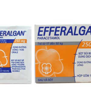 Thuốc giảm đau, hạ sốt trẻ em Efferalgan 250mg (12 gói/hộp)