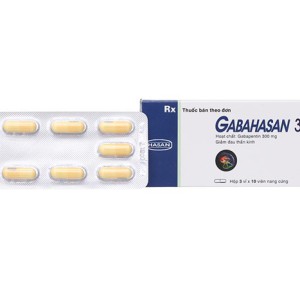 Thuốc trị động kinh Gabahasan 300mg (3 vỉ x 10 viên/hộp)