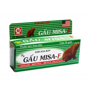 Kem xoa bóp điều trị mỏi cơ, bong gân Gấu Misa (30g)