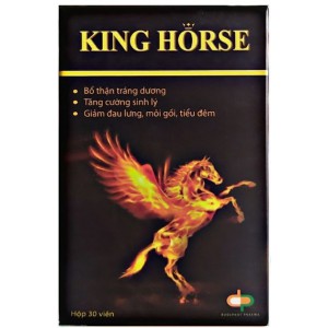 Viên uống bổ thận tráng dương, tăng cường sinh lý nam King Horse (30 viên/hộp)
