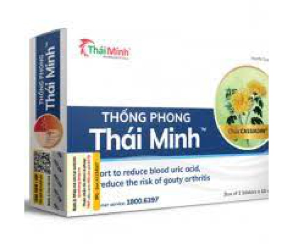 Viên uống hỗ trợ điều trị viêm khớp do gout Thống Phong Thái Minh (2 vỉ x 10 viên/hộp)