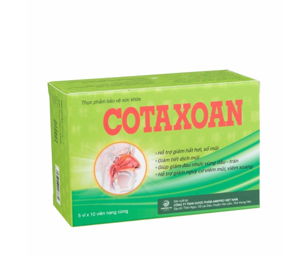 Viên uống hỗ trợ điều trị viêm xoang CotaXoan (50 viên/hộp)