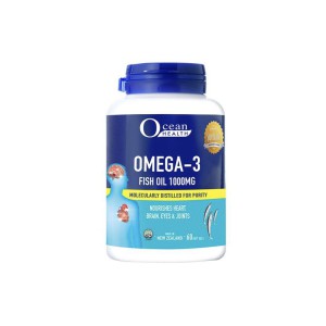 Viên dầu cá Omega 3 Fish Oil 1000mg Ocean Health (60 viên/hộp)