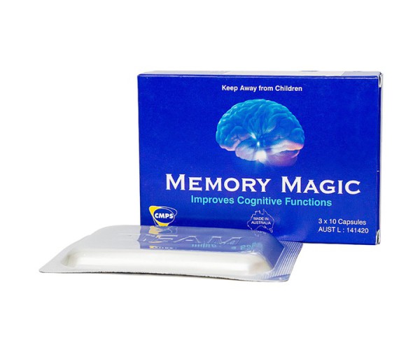 Viên uống dưỡng não, giúp tăng trí nhớ Memory Magic (3 vỉ x 10 viên/hộp)