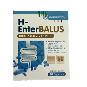 Dung dịch uống bổ sung vi khuẩn cho đường tiêu hóa H-EnterBalus (20 ống/hộp)