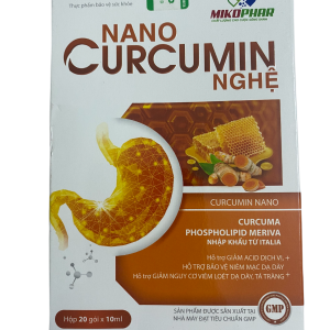 Hỗn dịch dạ dày Nano Curcumin Nghệ Mikophar (20 gói/hộp)