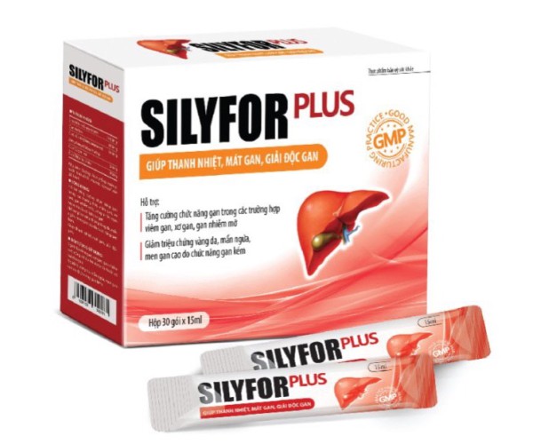 Dung dịch uống giúp thanh nhiệt, mát gan, giải độc gan Silyfor Plus (30 gói/hộp)