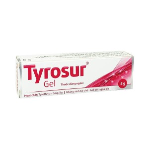Thuốc phòng và trị nhiễm khuẩn ngoài da Tyrosur Gel (5g)