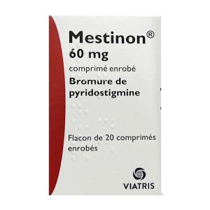 Thuốc điều trị nhược cơ, tắc ruột do liệt ruột và bí tiểu sau phẫu thuật  Mestinon 60mg Viatris (20 viên/hộp)