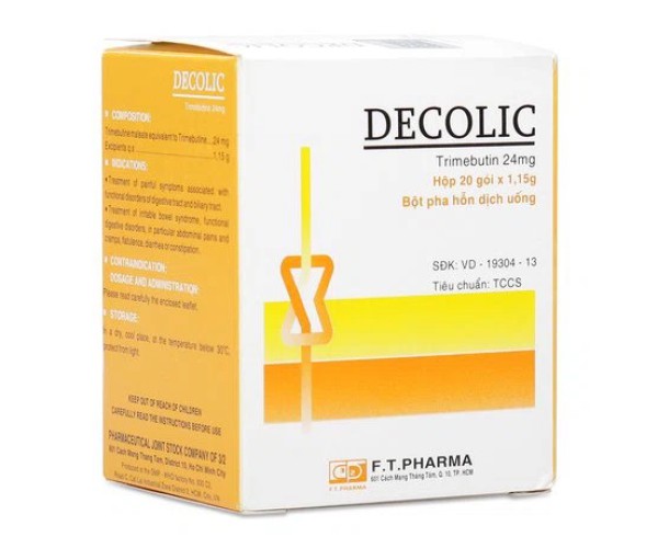 Thuốc bột giảm đau do rối loạn ống tiêu hóa Decolic (20 gói/hộp)