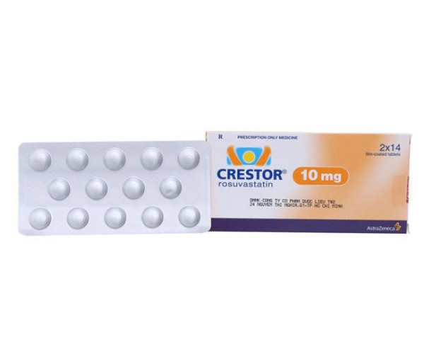 Thuốc điều trị rối loạn lipid máu Crestor 10mg (2 vỉ x 14 viên/hộp)