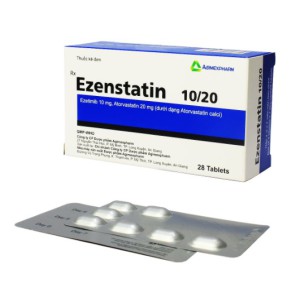 Thuốc điều trị mỡ máu Ezenstatin 10mg/20mg (4 vỉ x 7 viên/hộp) 