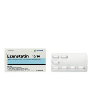 Thuốc điều trị mỡ máu Ezenstatin 10mg/10mg (4 vỉ x 7 viên/hộp) 