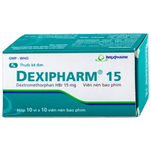 Thuốc trị ho Dexipharm 15mg (10 vỉ x 10 viên/hộp)
