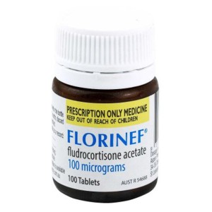 Thuốc điều trị suy vỏ thượng thận Florinef 100mcg (100 viên/hộp)