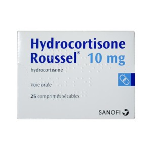 Thuốc trị suy thượng thận Hydrocortisone Roussel 10mg (25 viên/hộp)