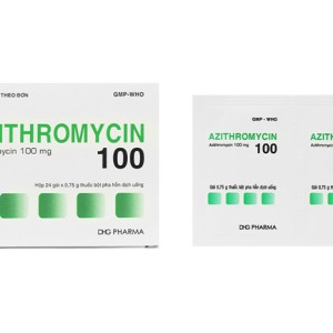Thuốc kháng sinh Azithromycin 100mg DHG (24 gói/hộp)