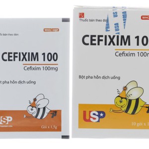 Thuốc kháng sinh Cefixim 100mg USP (10 gói/hộp)