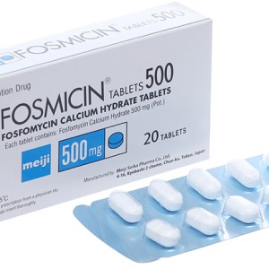 Thuốc kháng sinh Fosmicin 500mg (2 vỉ x 10 viên/hộp)