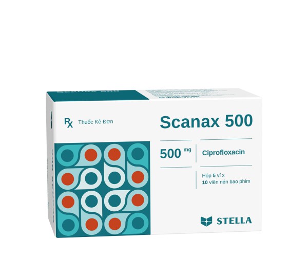 Thuốc kháng sinh Scanax 500mg (5 vỉ x 10 viên/hộp)