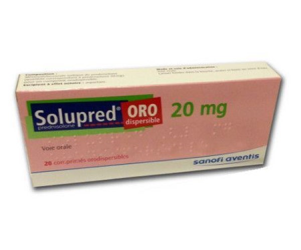 Thuốc kháng viêm Solupred 20mg (20 viên/hộp)