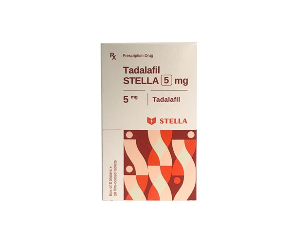 Thuốc trị rối loạn cương dương Tadalafil Stella 5mg (3 vỉ x 10 viên/hộp)