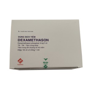 Dung dịch tiêm Dexamethason 4mg/1ml Vidipha (10 vỉ x 5 ống/hộp)