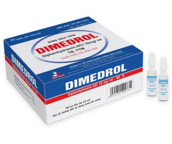 Dung dịch tiêm Dimedrol Vinphaco 10mg/ml (100 ống/hộp)