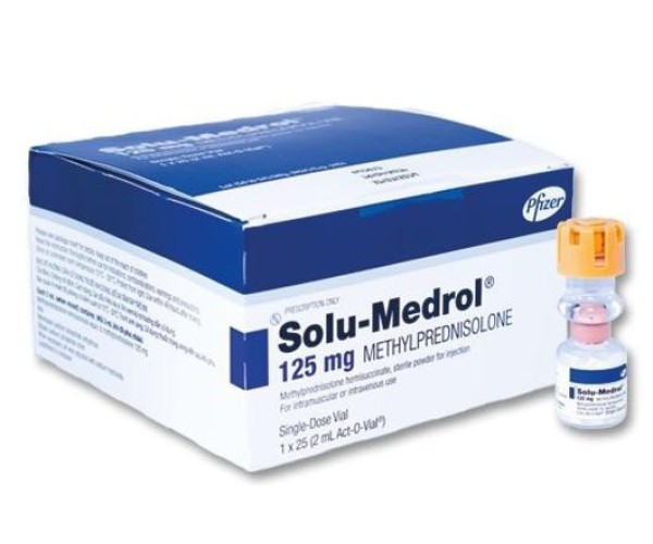 Dung dịch tiêm Solu-medrol 125mg (25 lọ/hộp)