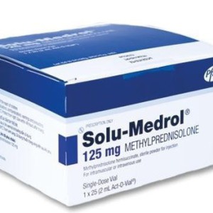 Dung dịch tiêm Solu-medrol 125mg (25 lọ/hộp)