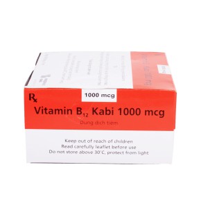 Dung dịch tiêm Vitamin B12 Kabi 1000mcg (100 ống/hộp)
