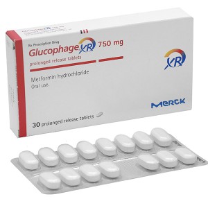 Thuốc trị bệnh tiểu đường Glucophage XR 750mg (2 vỉ x 15 viên/hộp)