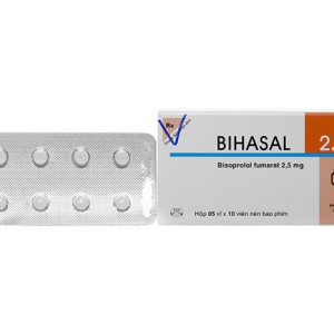 Thuốc trị cao huyết áp Bihasal 2.5mg (5 vỉ x 10 viên/hộp)