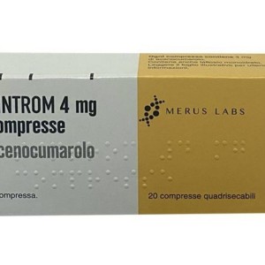 Thuốc chống đông điều trị nhồi máu cơ tim do huyết khối Sintrom 4mg (2 vỉ x 10 viên/hộp)