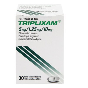 Thuốc trị cao huyết áp Triplixam 5mg/1.25mg/10mg (30 viên/hộp)