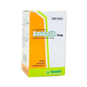 Thuốc điều trị tâm thần phân liệt Aminazin 25mg (500 viên/chai)