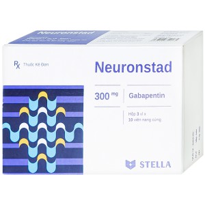 Thuốc trị động kinh, đau viêm dây thần kinh Neuronstad 300mg (3 vỉ x 10 viên/hộp)