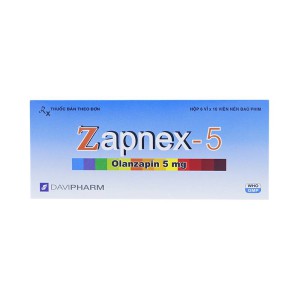 Thuốc trị động kinh Zapnex 5mg (6 vỉ x 10 viên/hộp)