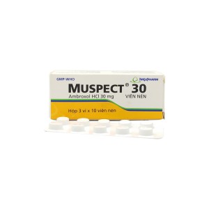 Thuốc trị viêm phế quản  Muspect (3 vỉ x 10 viên/hộp)