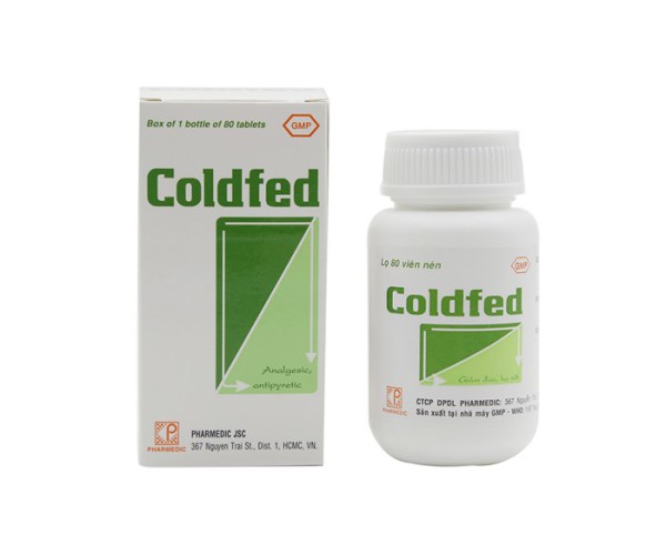 Thuốc trị cảm cúm Coldfed (80 viên/chai)