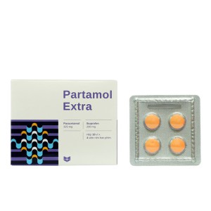 Thuốc giảm đau, kháng viêm Partamol Extra (10 vỉ x 4 viên/hộp)