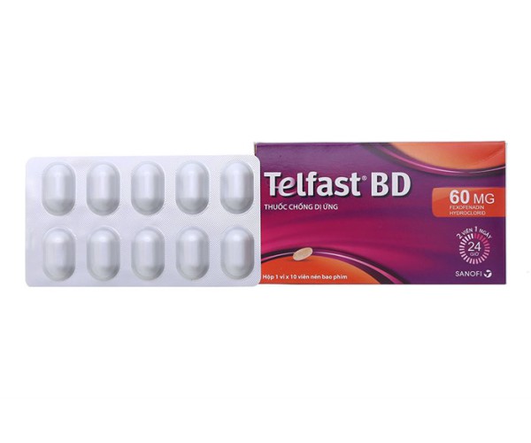 Thuốc chống dị ứng Telfast BD 60mg (10 viên/hộp)