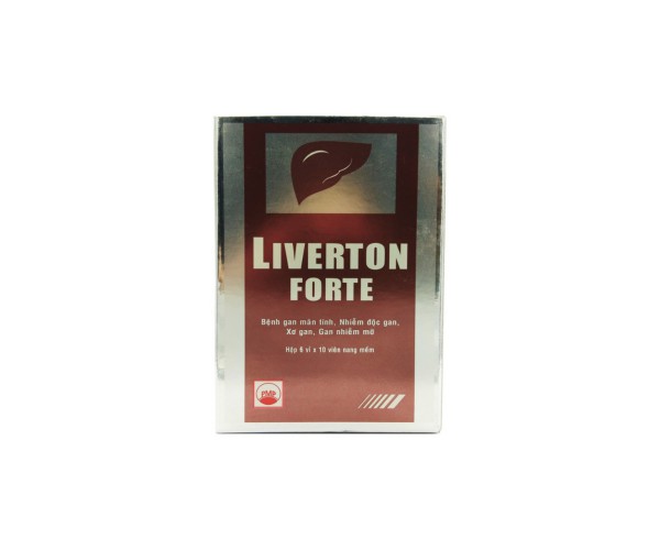 Thuốc hỗ trợ điều trị viêm gan, suy gan Liverton Forte (6 vỉ x 10 viên/hộp)