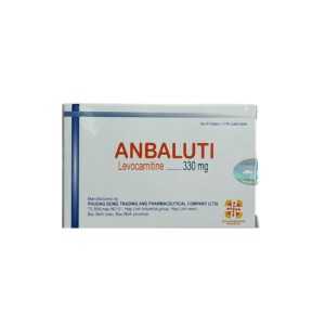 Thuốc điều trị thiếu hụt carnitine Anbaluti 330mg (9 vỉ x 10 viên/hộp)