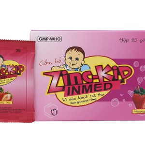 Thuốc cốm bổ sung kẽm cho trẻ em hương Dâu Zinc-Kid Inmed (25 gói/hộp)